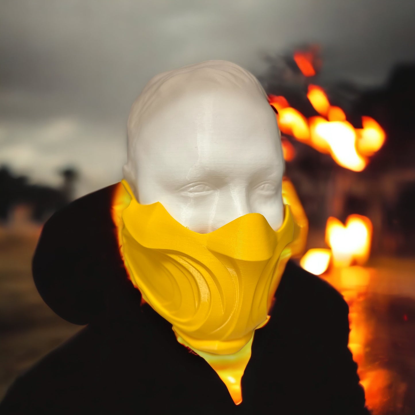 Yellow Ninja Half Mask