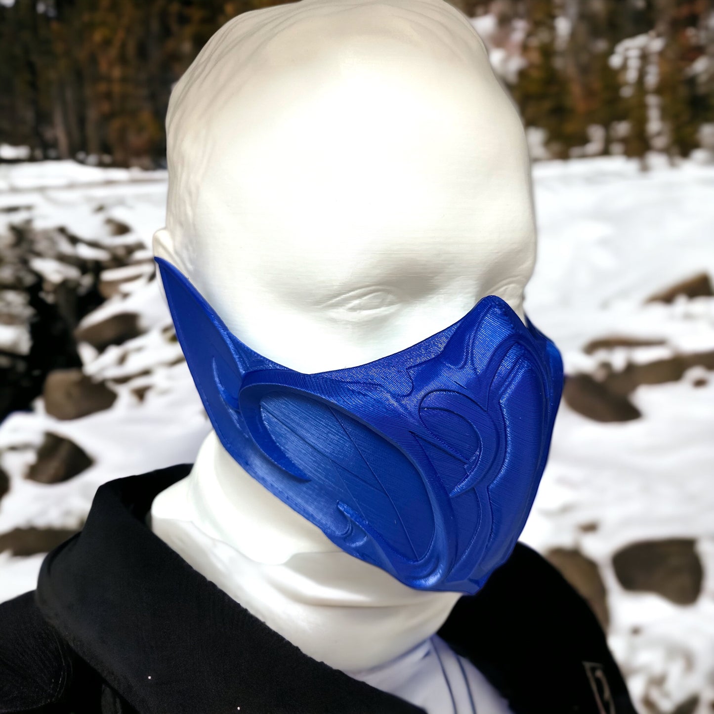 Blue Ninja Half Mask