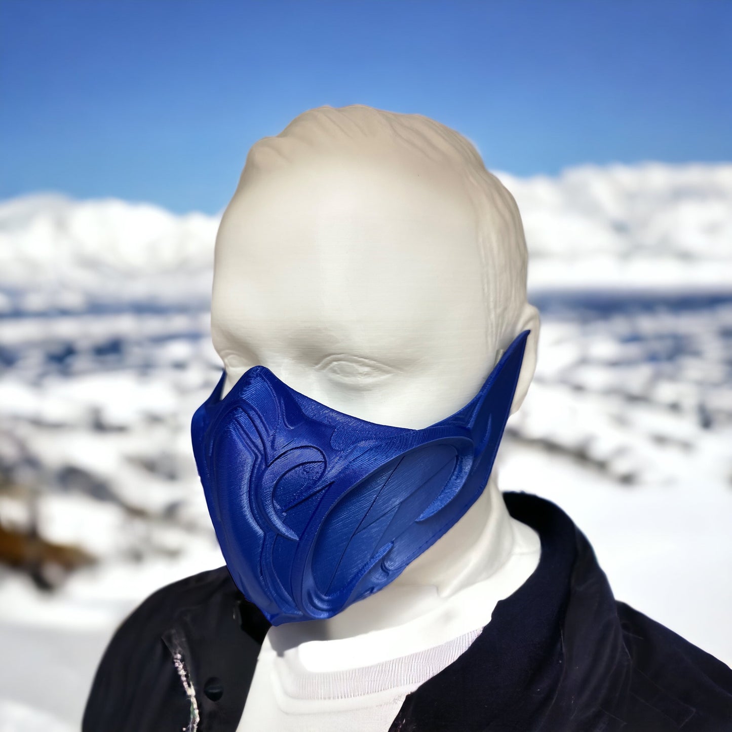 Blue Ninja Half Mask