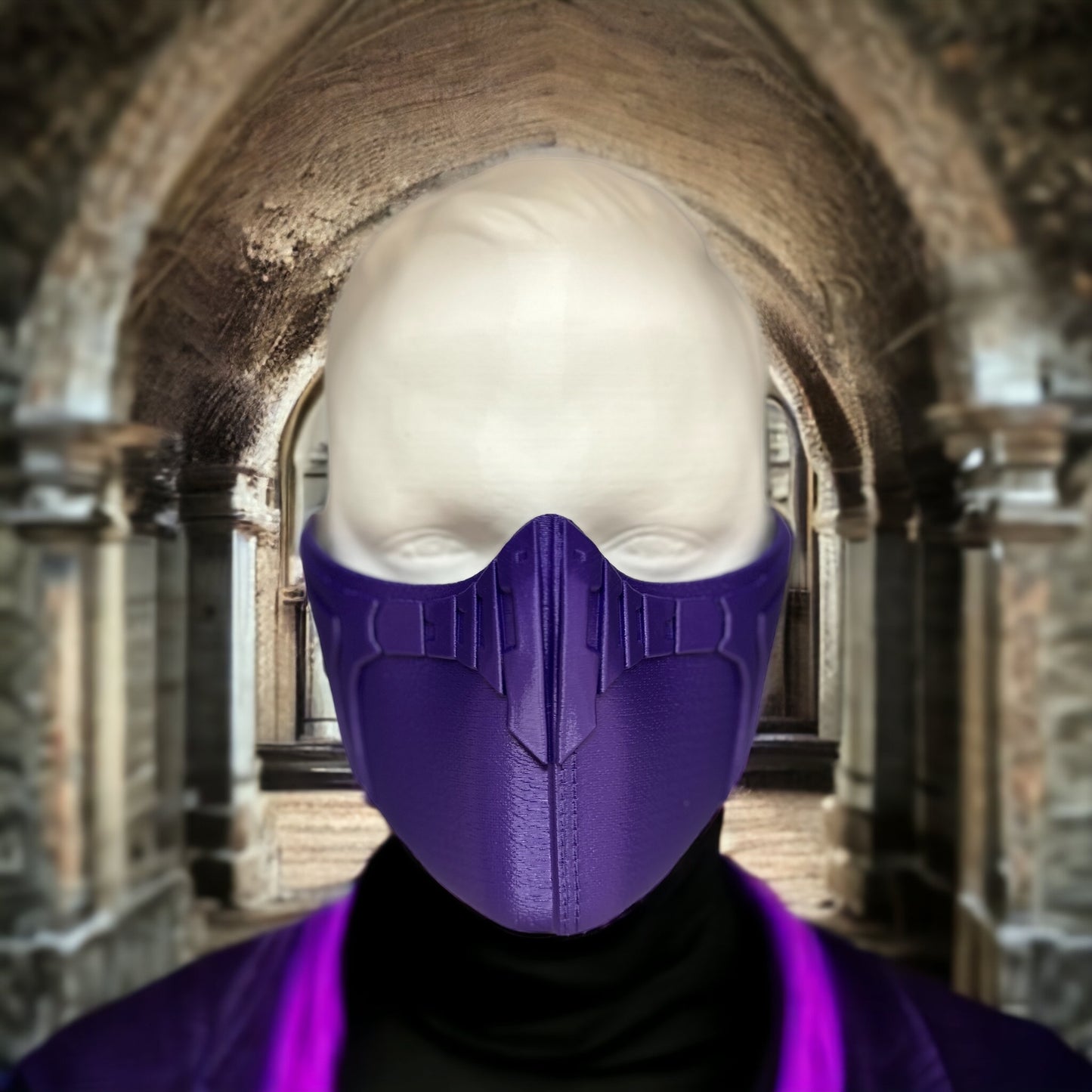 Purple Ninja Half Mask