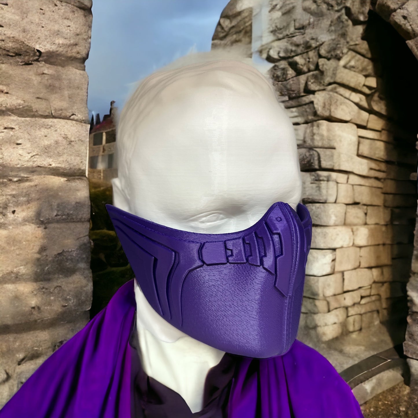 Purple Ninja Half Mask