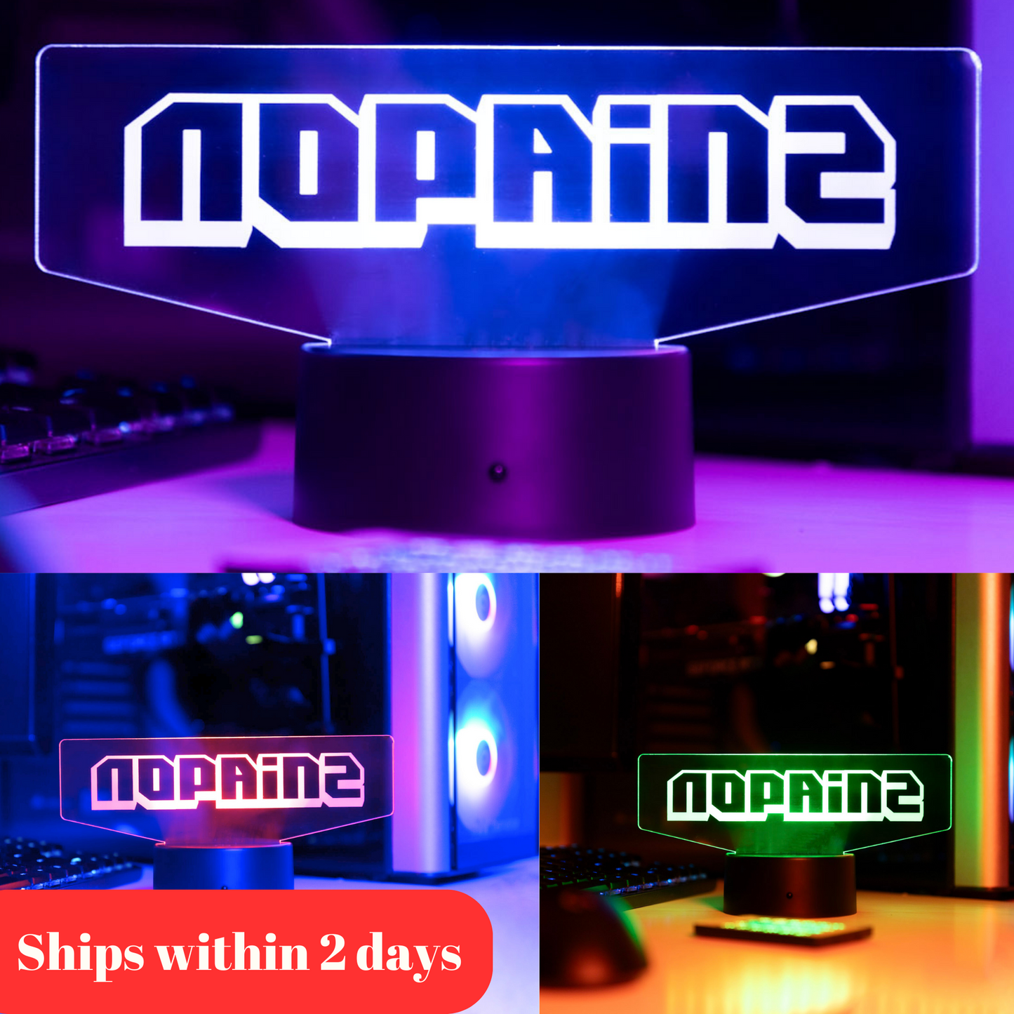 Horizontal Gamertag Light