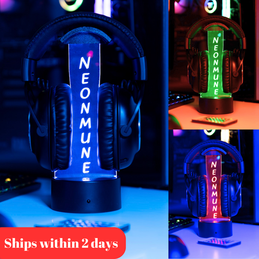 Gamertag Headphone Holder Light
