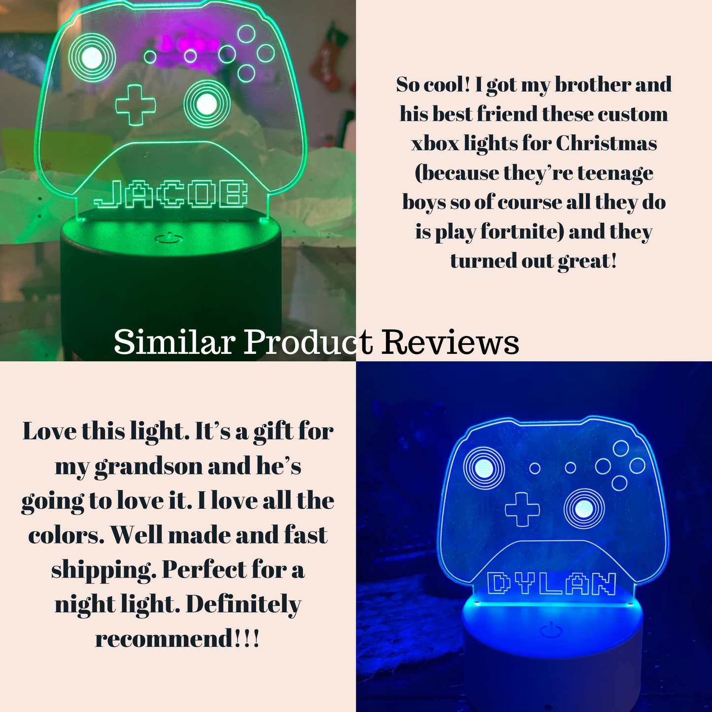 Horizontal Gamertag Light