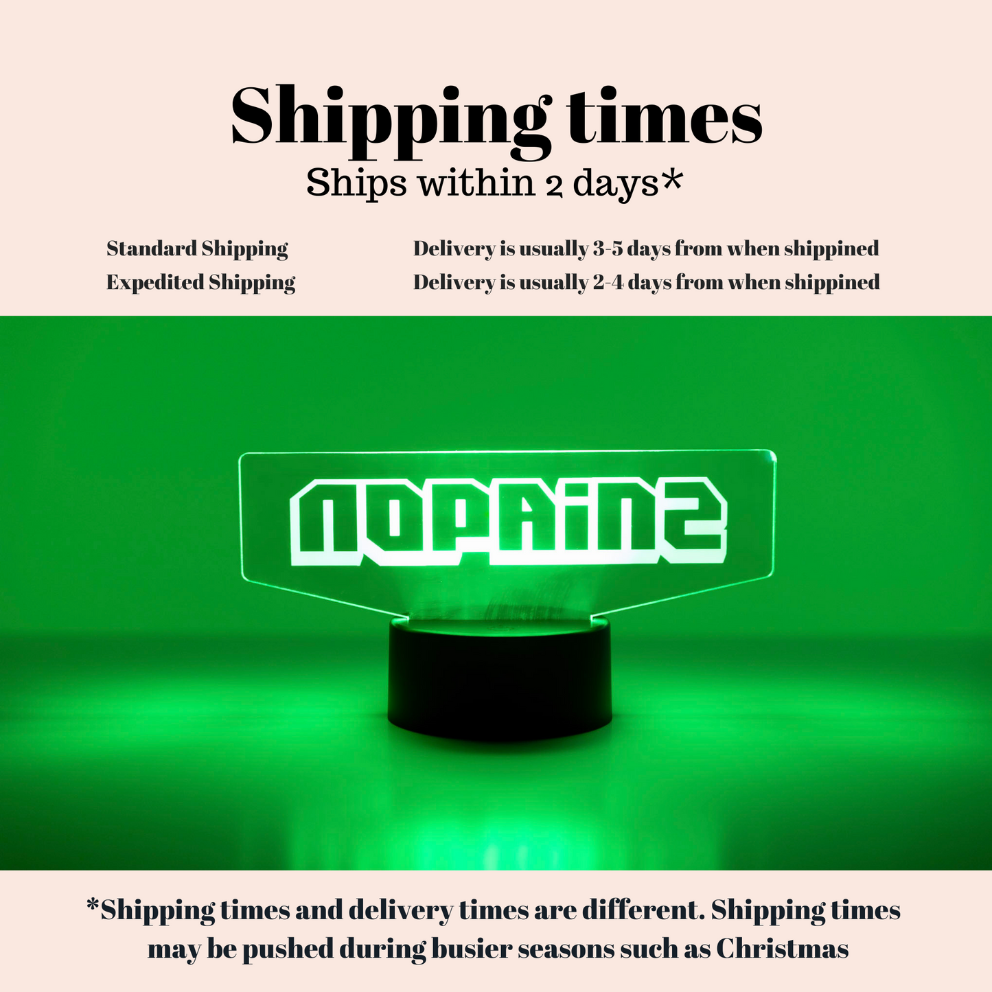 Horizontal Gamertag Light