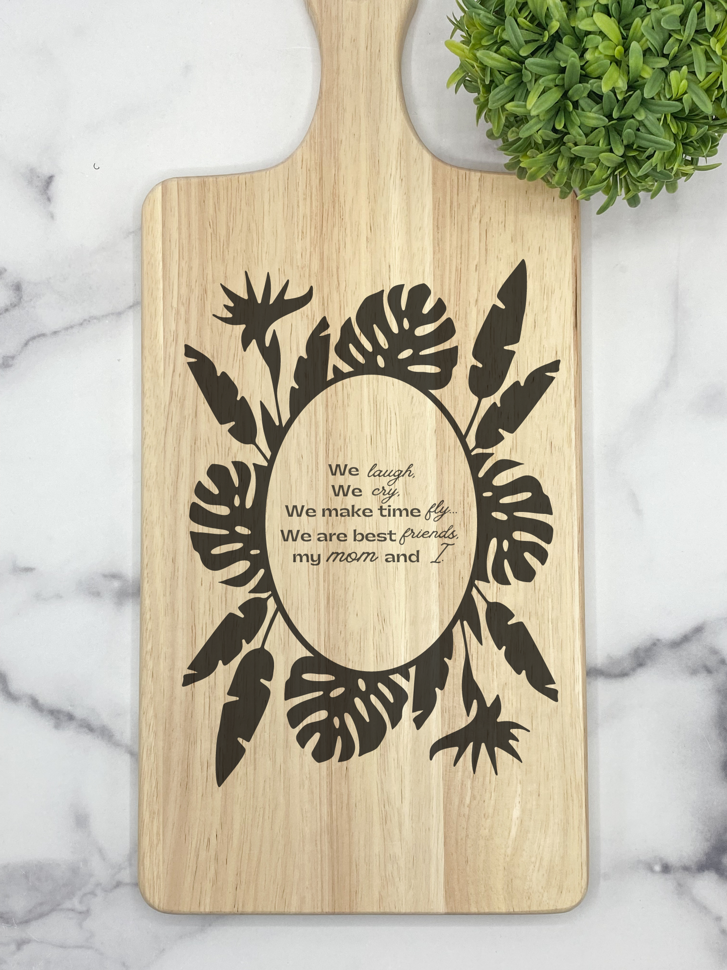 Large Floral Charcuterie Board