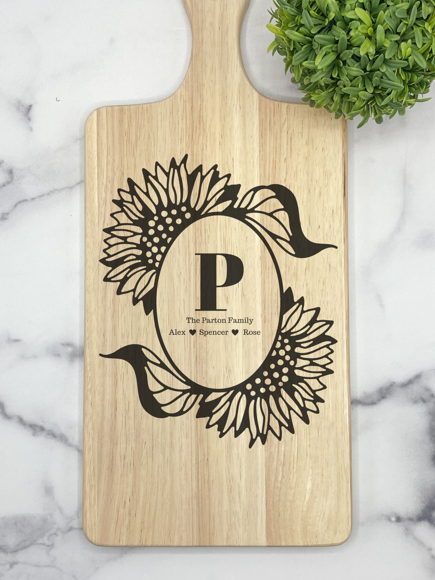 Large Floral Charcuterie Board