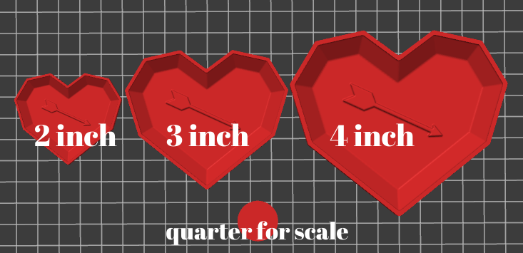 Heart with Arrow Mold