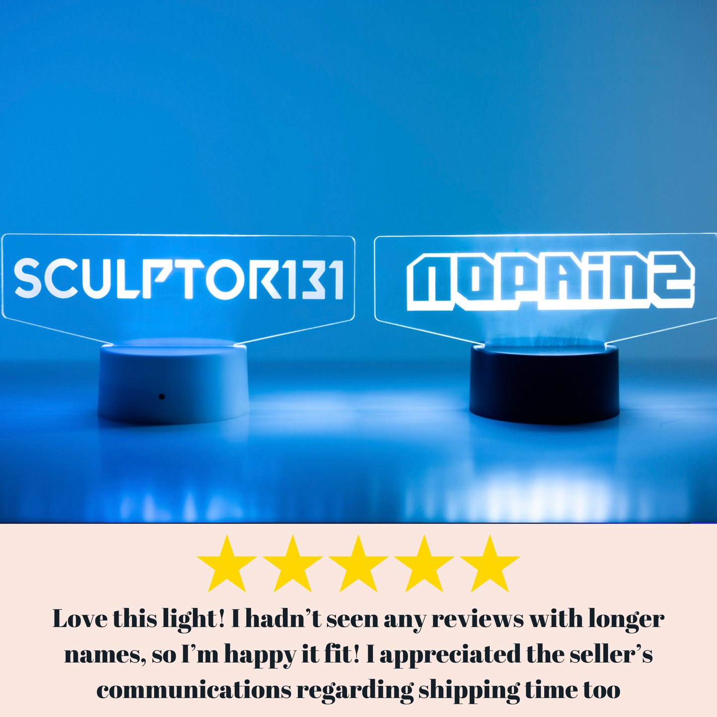 Horizontal Gamertag Light