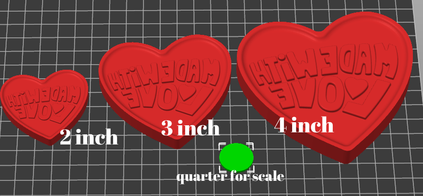 Made with Love Heart Mold