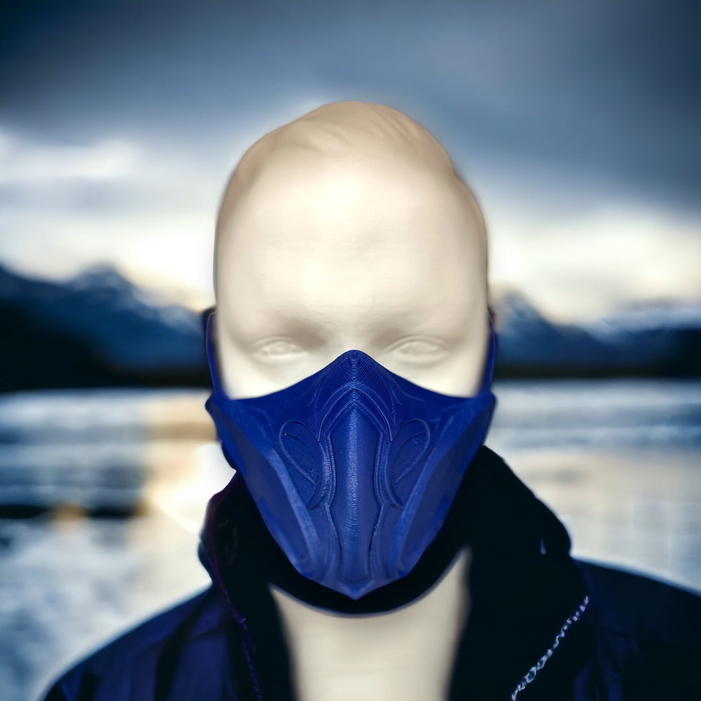 Blue Ninja Half Mask
