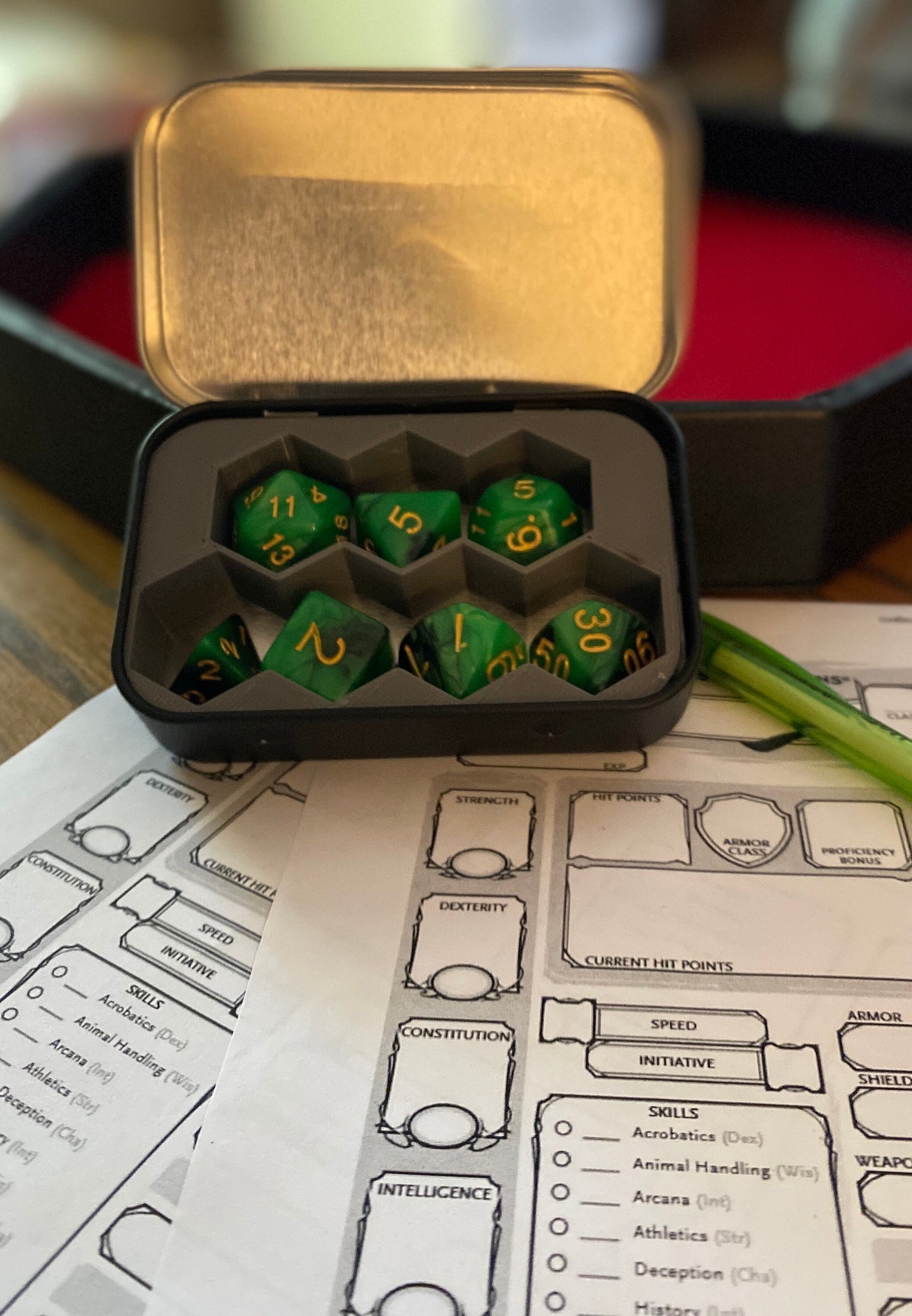 Personalized Dice tin