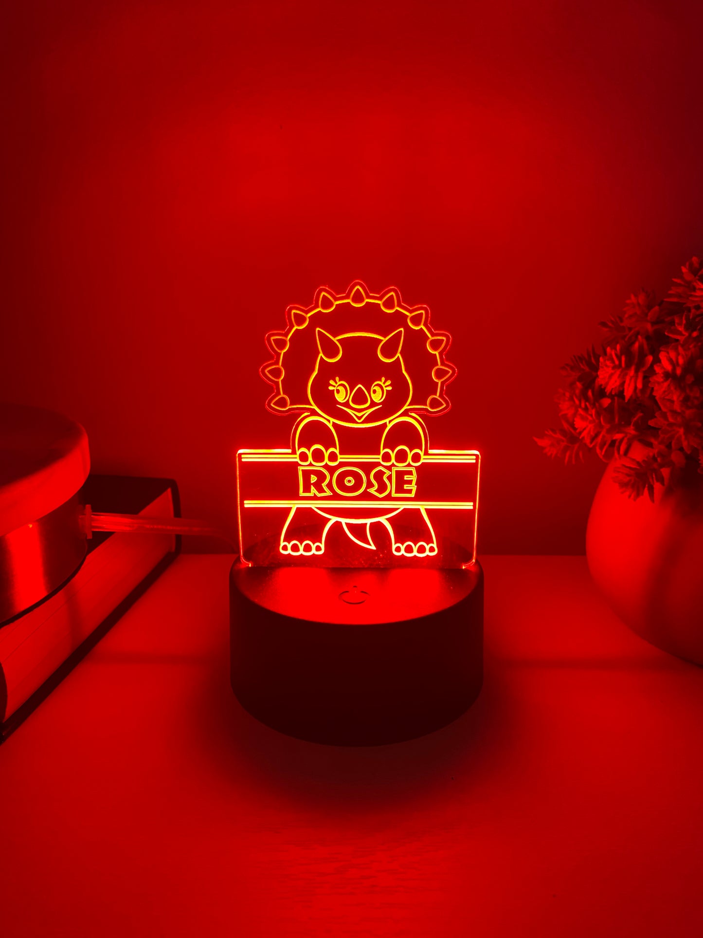 Personalized Triceratops Light