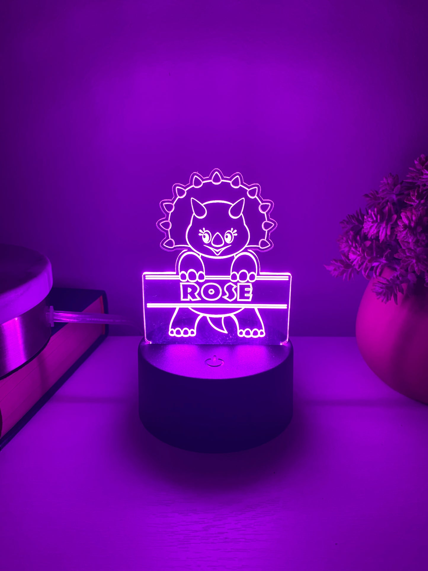 Personalized Triceratops Light