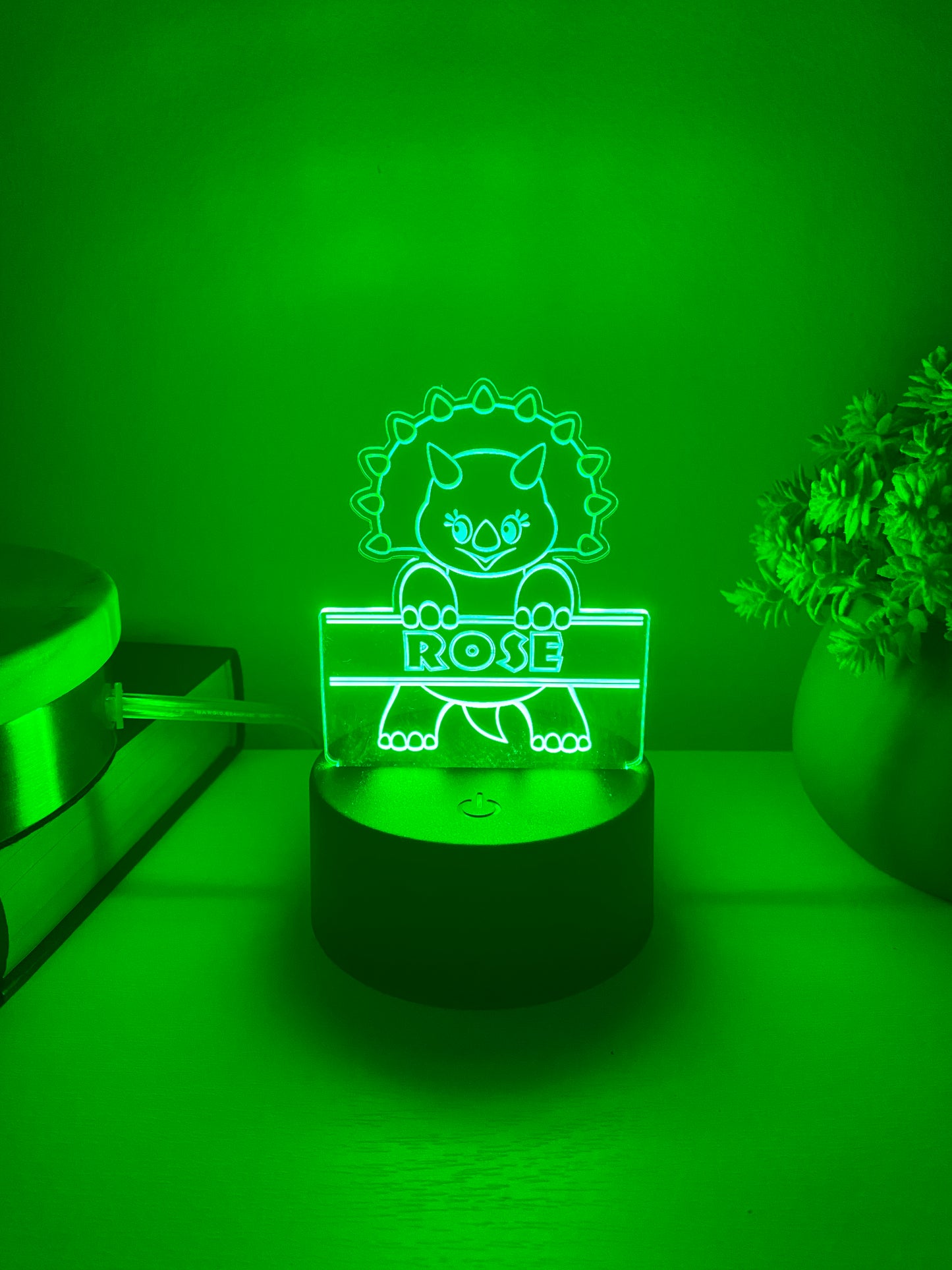 Personalized Triceratops Light