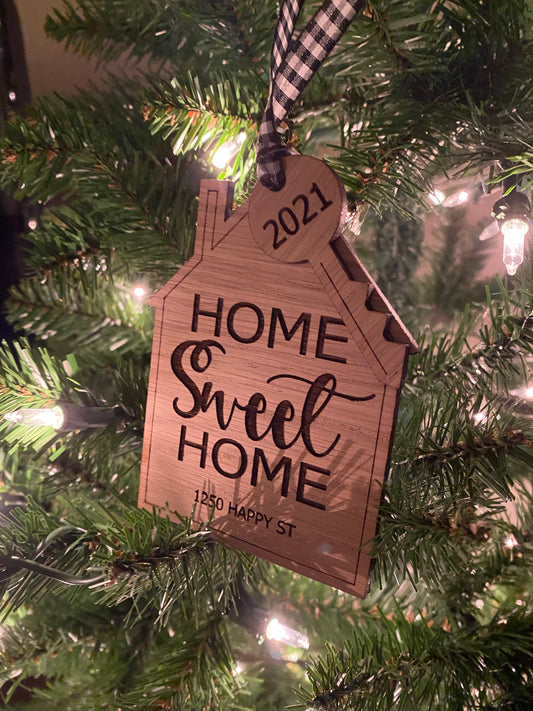 Home Sweet Home & Key Ornament