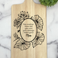 Large Floral Charcuterie Board